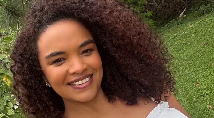 Grávida, Lucy Ramos exibe barriga de oito meses e celebra reta final da gestação