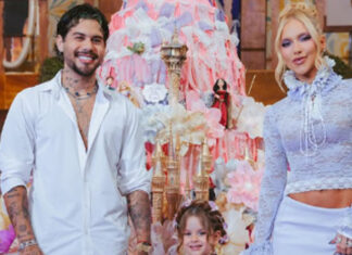 Maria Flor ganha festa luxuosa de 4 anos com tema de Rapunzel e bolo gigante