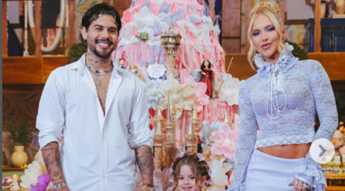 Maria Flor ganha festa luxuosa de 4 anos com tema de Rapunzel e bolo gigante