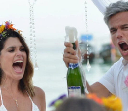 Otaviano Costa relembra renovação de votos com Flávia Alessandra na Tailândia