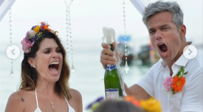 Otaviano Costa relembra renovação de votos com Flávia Alessandra na Tailândia