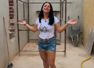 Viviane Araújo mostra andamento da obra de sua nova mansão e faz revelação