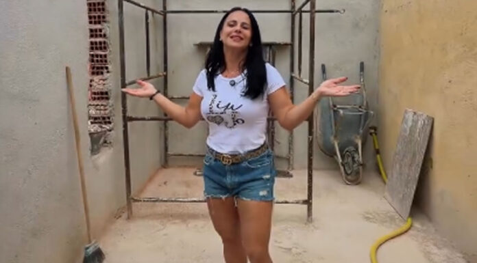 Viviane Araújo mostra andamento da obra de sua nova mansão e faz revelação